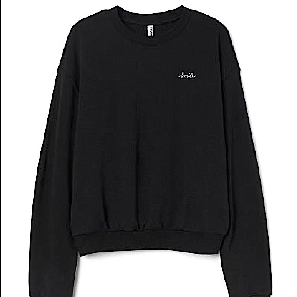 H&M Sweaters - H&M | Black Basic Sweatshirt | Size M | NWT